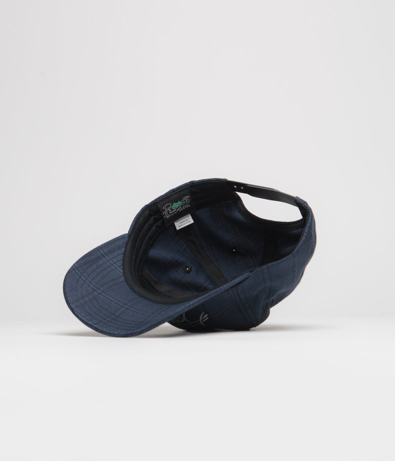Frog Plaid G Cap in Navy