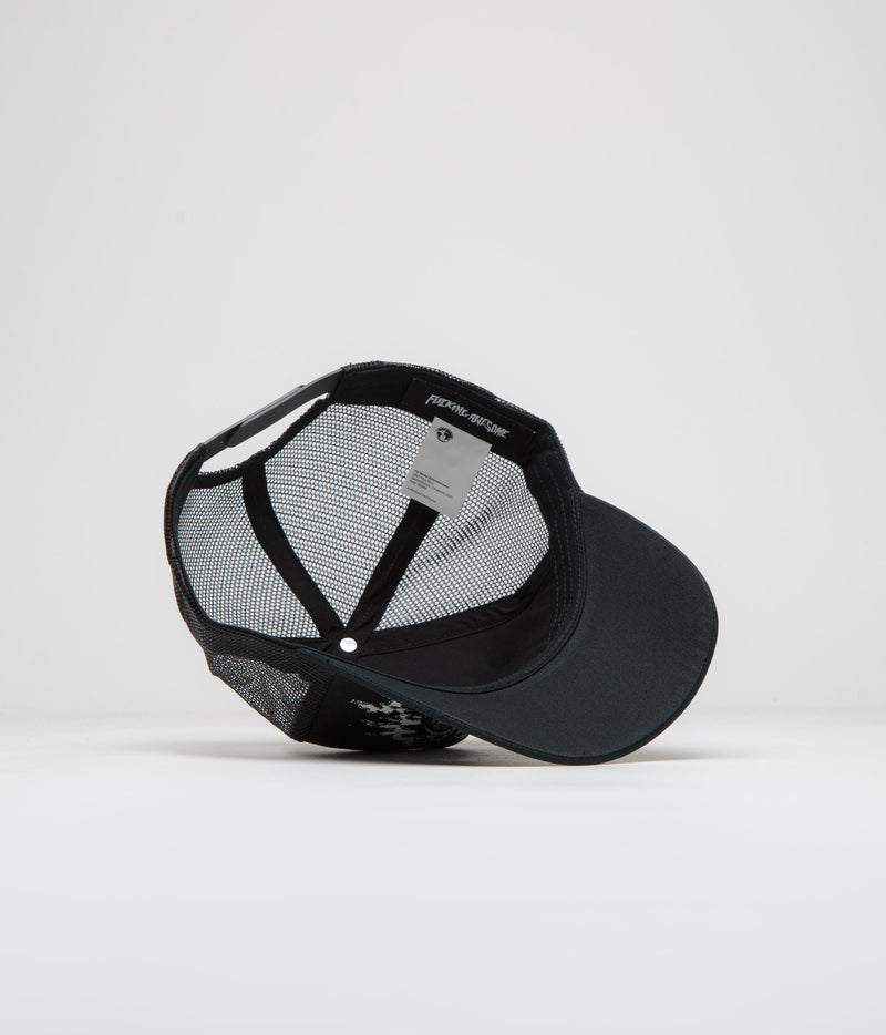 Fucking Awesome Demon Trucker Cap in Black