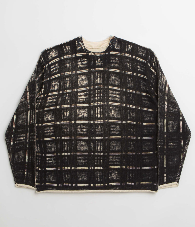 Fucking Awesome Printed Plaid Sweatshirt in Black Plaid