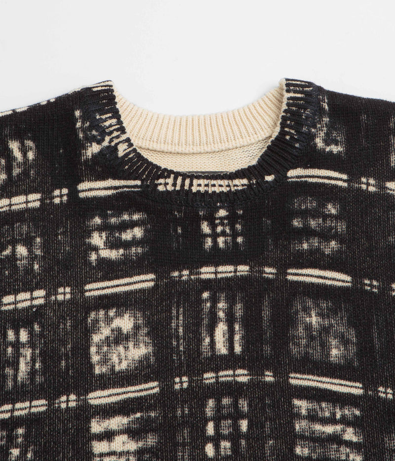 Fucking Awesome Printed Plaid Sweatshirt in Black Plaid