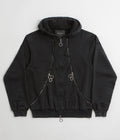 Fucking Awesome Zippers Hoodie in Washed Black