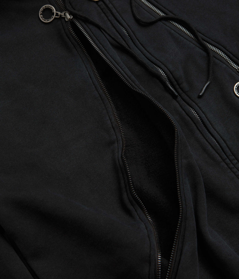 Fucking Awesome Zippers Hoodie in Washed Black