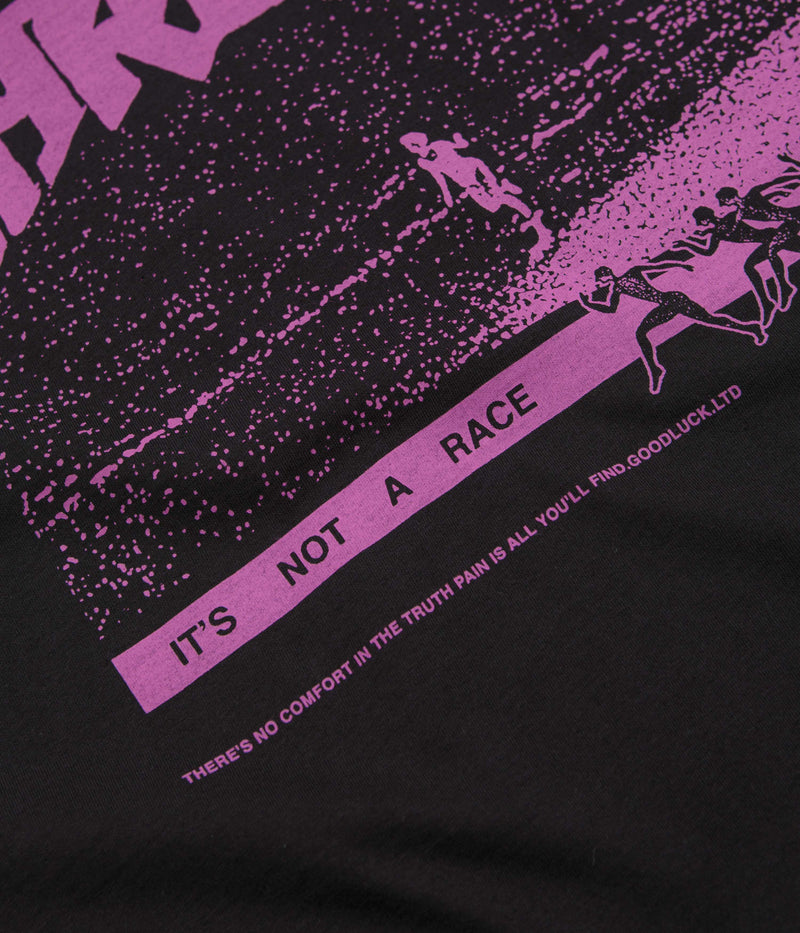 Garden Not A Race T-Shirt in Black and Pink