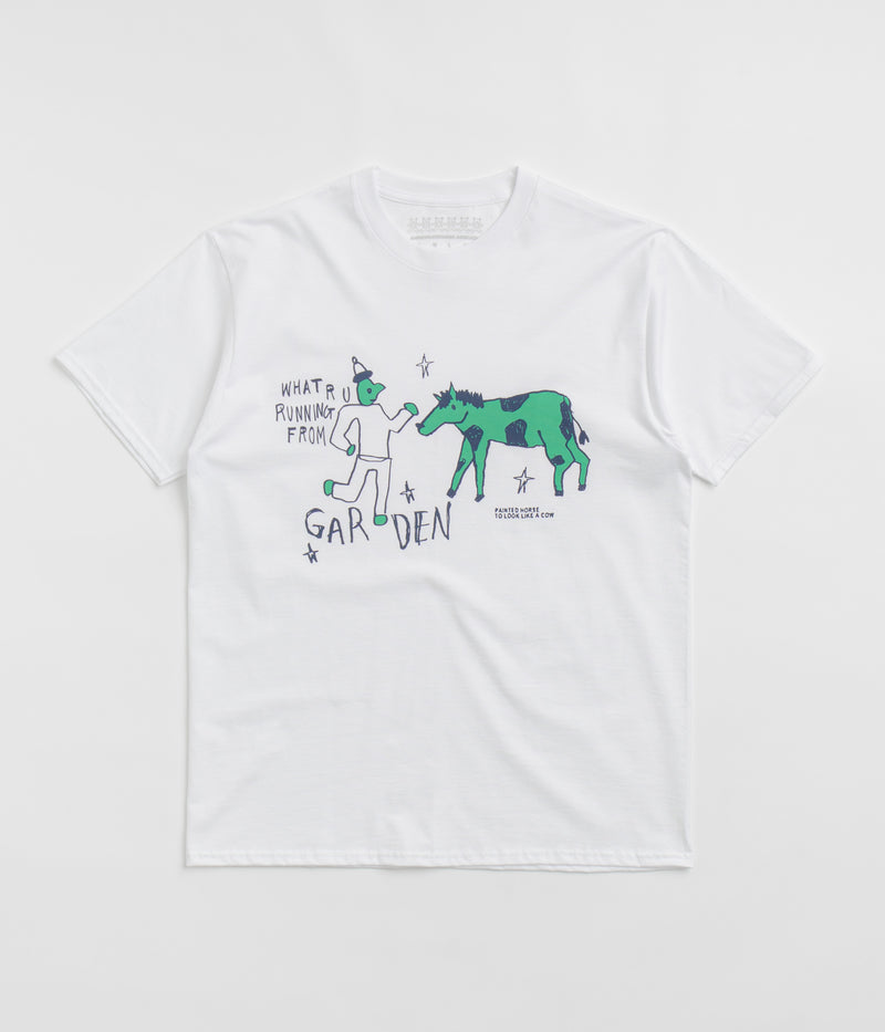 Garden Run For Ur Life T-Shirt in White
