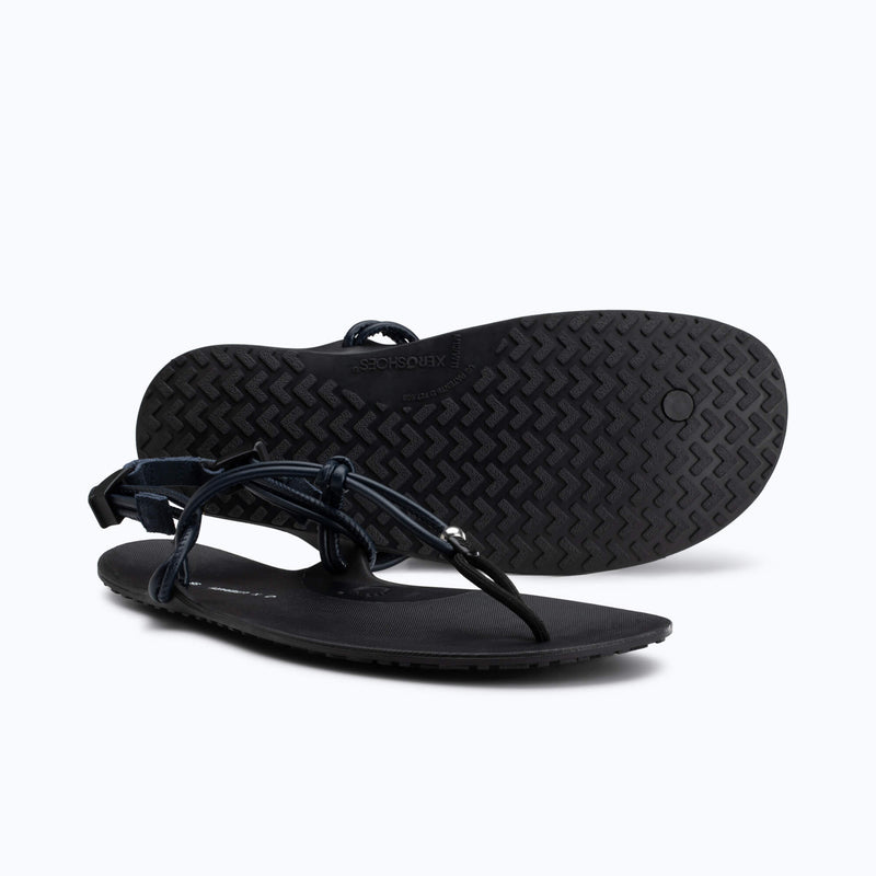 Xero Shoes Literary Sport Genesis - Unisex Sandal in Black with Outsole Facing Right and Toe Facing Right