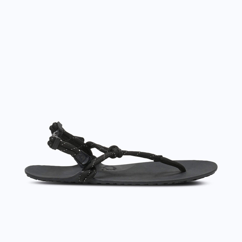 Xero Shoes Genesis black sole with the sandal toe facing right