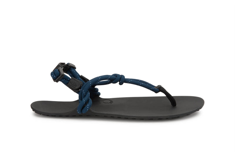 Xero Shoes Genesis with a blue strap and the sandal toe facing right