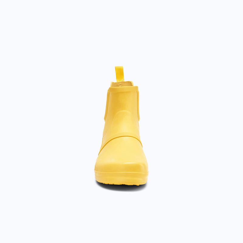 Xero Shoes Women's Gracie Barefoot Rain Bootin Yellow with Toe Facing Front