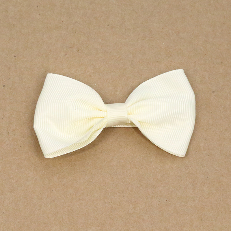 L'Amour Toddler Girls Grosgrain Bow Hair Clip (Buttercream)