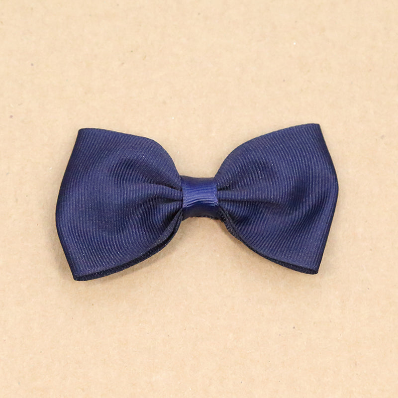 L'Amour Toddler Girls Grosgrain Bow Hair Clip (Navy)