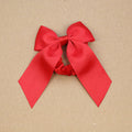 L'Amour Girls Grosgrain Bow Scrunchie (Red)