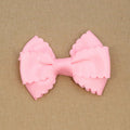L'Amour Grosgrain Scalloped Bow Hair Clip (Pink)