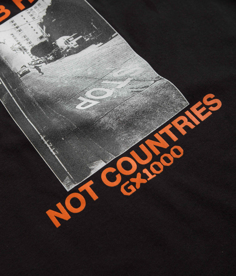 GX1000 Bomb Hills T-Shirt in Black and Orange
