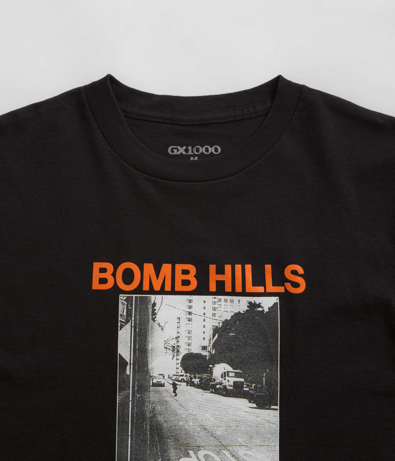 GX1000 Bomb Hills T-Shirt in Black and Orange