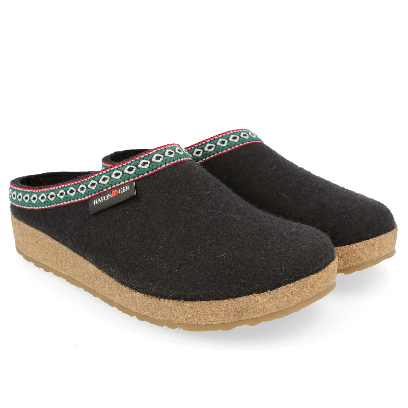 Haflinger Grizzly GZ Clog - Black