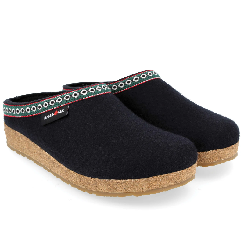 Haflinger Grizzly GZ Clog - Navy