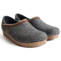 Haflinger Grizzly GZH ZigZag Clog - Grey
