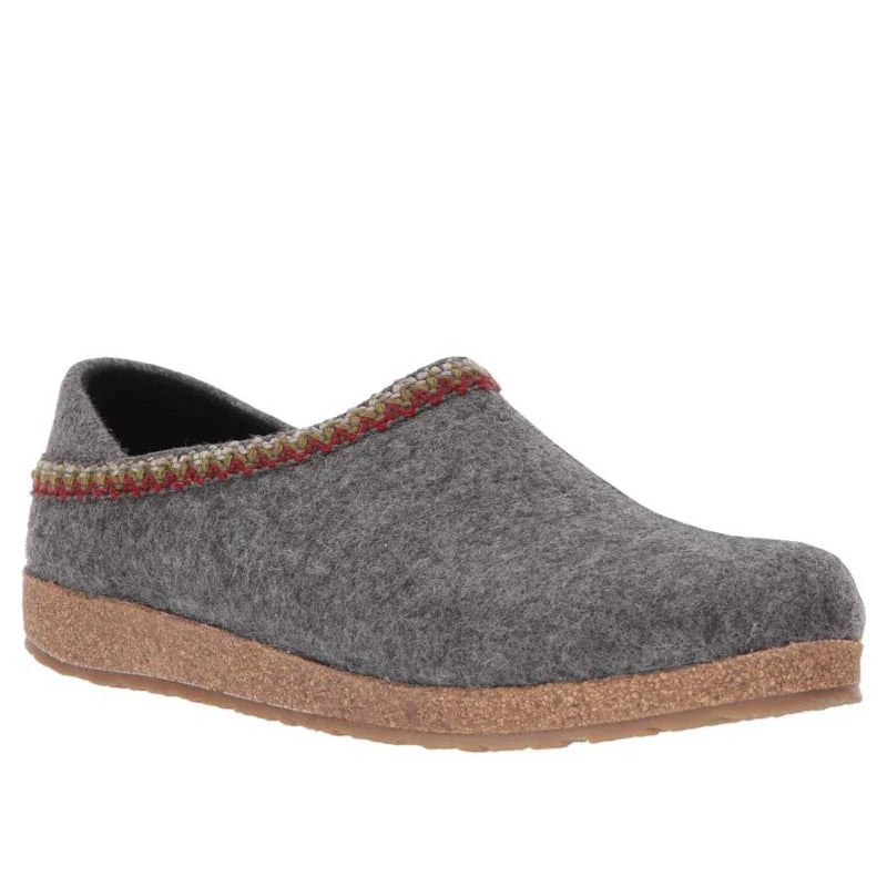 Haflinger Grizzly GZH ZigZag Clog - Grey
