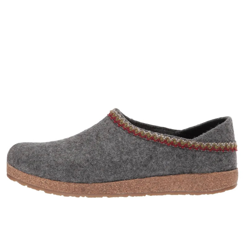 Haflinger Grizzly GZH ZigZag Clog - Grey