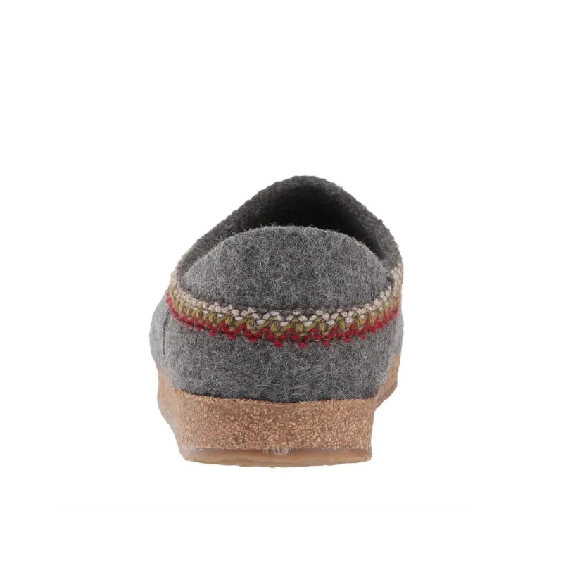 Haflinger Grizzly GZH ZigZag Clog - Grey