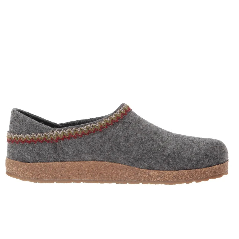 Haflinger Grizzly GZH ZigZag Clog - Grey