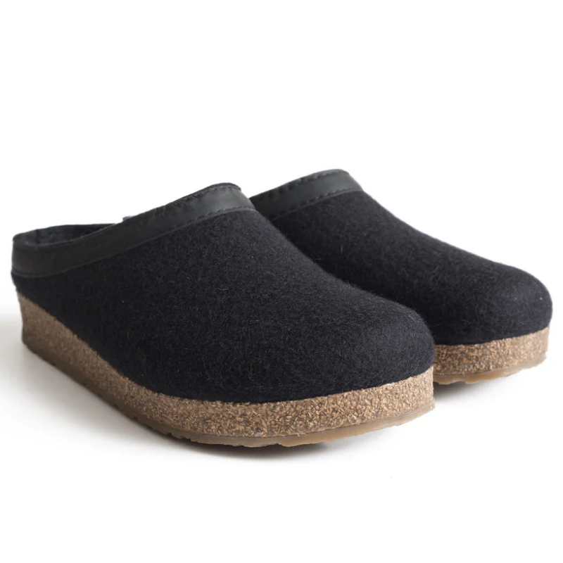 Haflinger Grizzly GZL Clog - Black