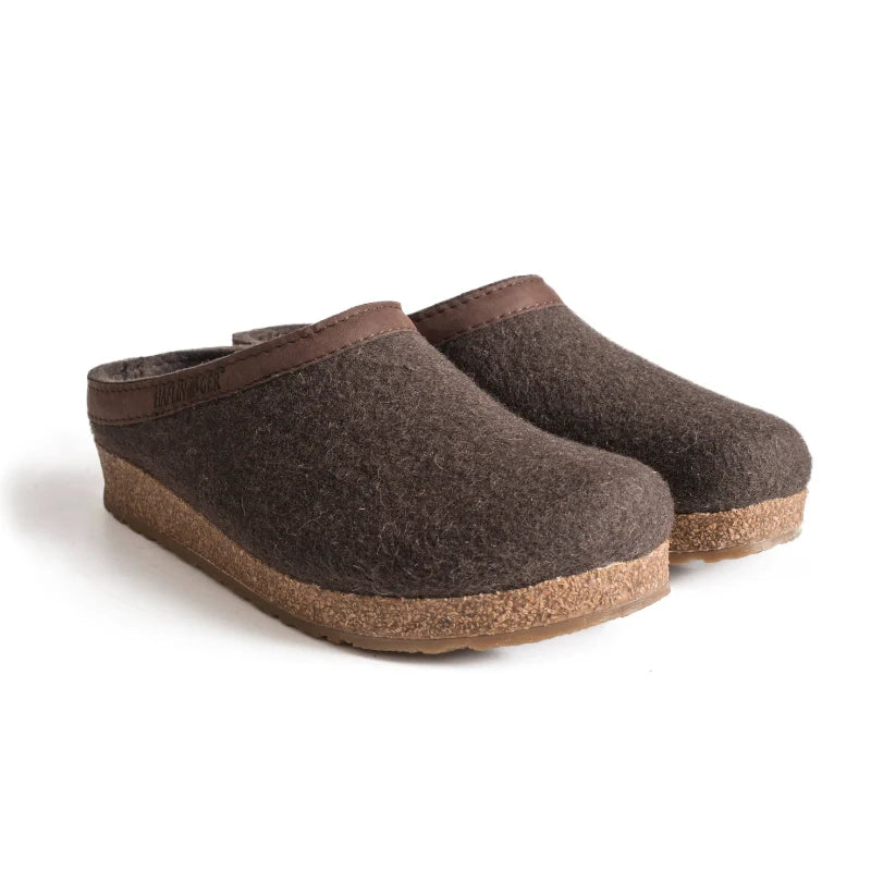 Haflinger Grizzly GZL Clog - Smokey Brown