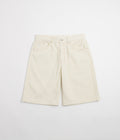 Helas Couronne Corduroy Shorts in Off White