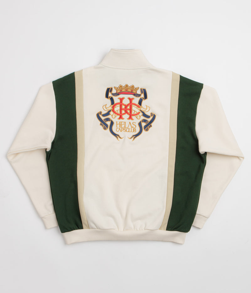 Helas Couronne Quarter Zip Sweatshirt in Light Beige