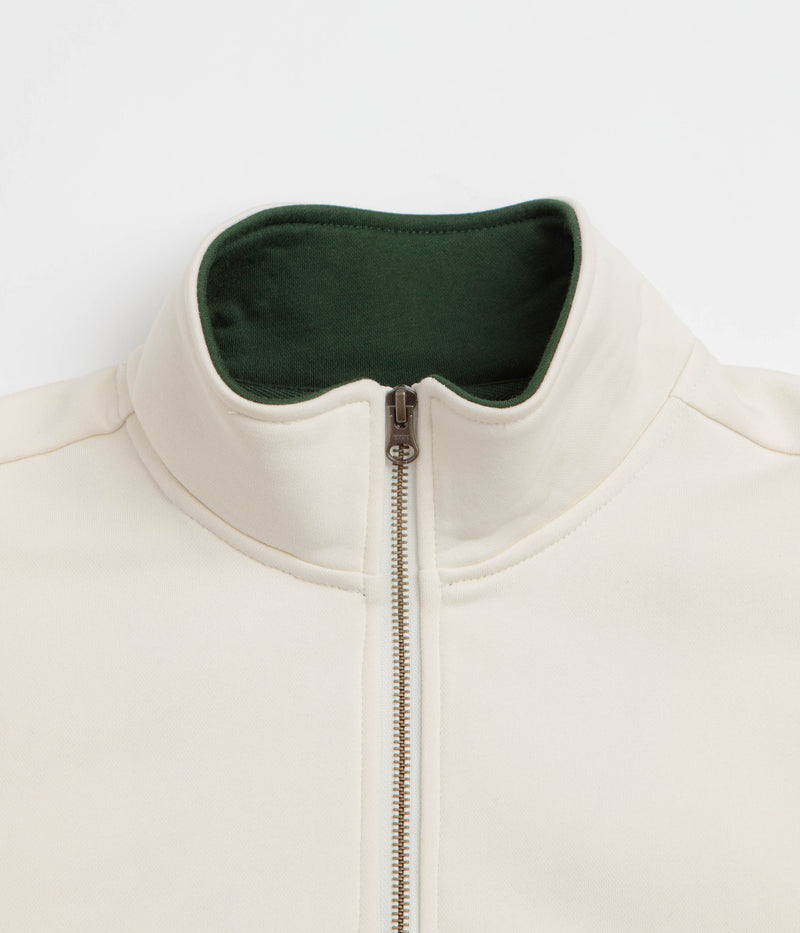 Helas Couronne Quarter Zip Sweatshirt in Light Beige