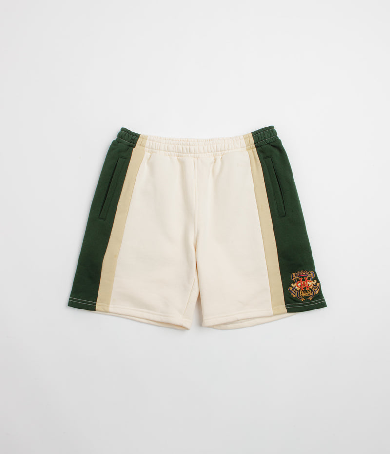 Helas Couronne Sweat Shorts in Light Beige