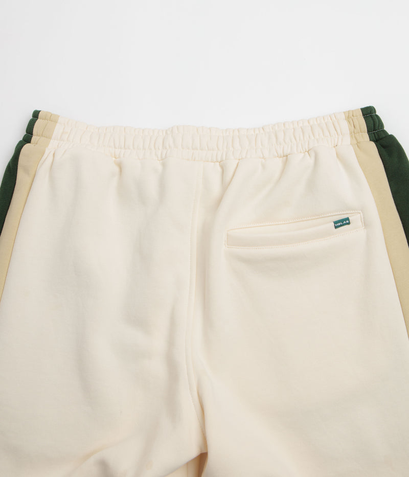 Helas Couronne Sweat Shorts in Light Beige