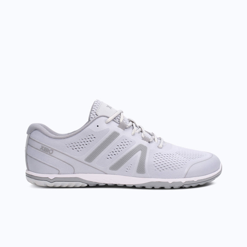 Xero Shoes HFS II Men Shoe in White and Gray with Toe Facing Right