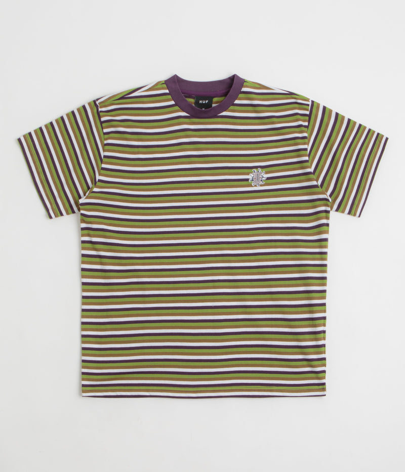 HUF Apollo Striped T-Shirt in Green