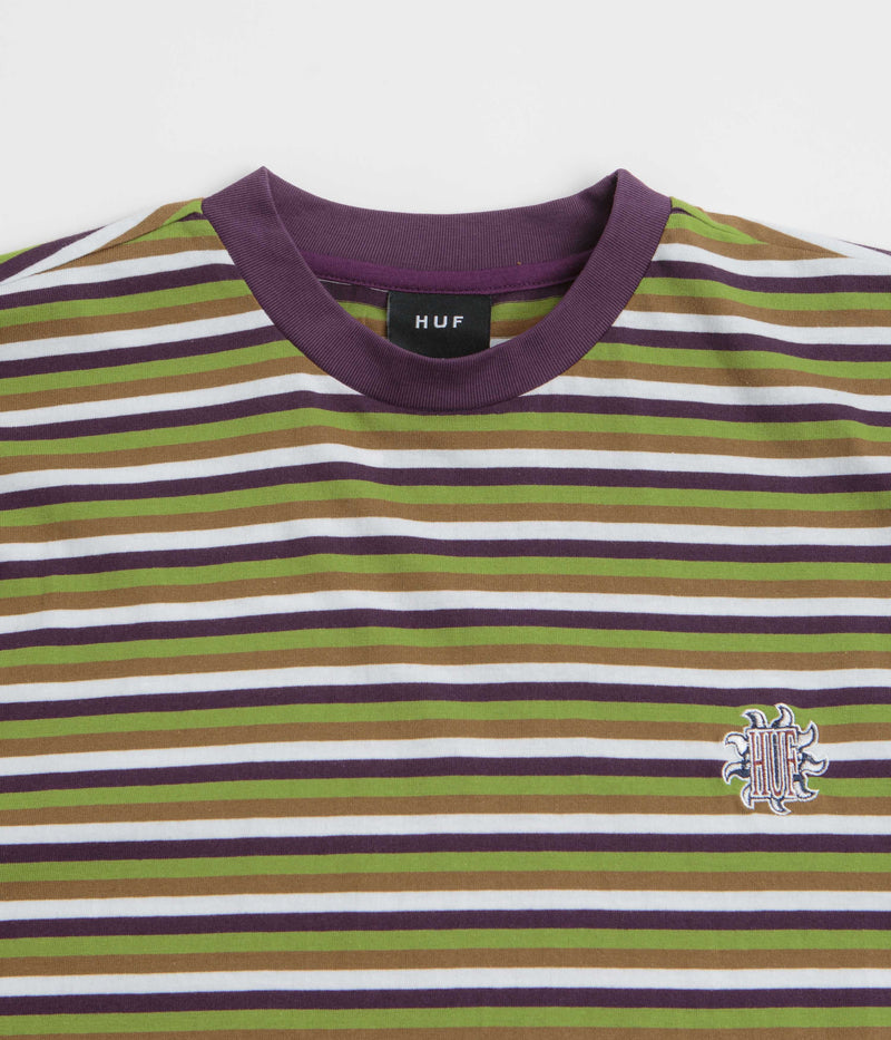 HUF Apollo Striped T-Shirt in Green