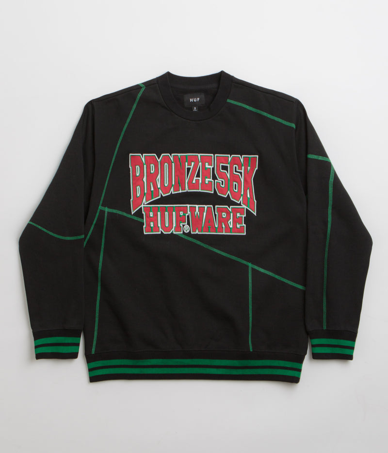HUF x Bronze 56K Bronze HUFware Crewneck Sweatshirt in Black