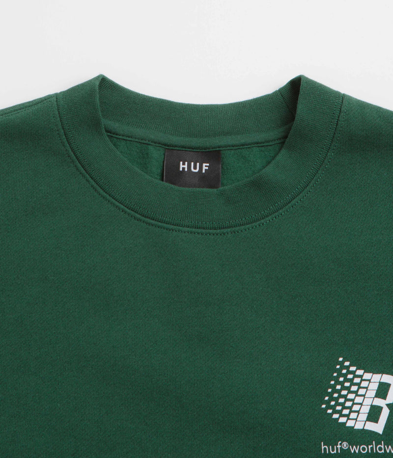 HUF x Bronze 56K Crewneck Sweatshirt in Forest Green