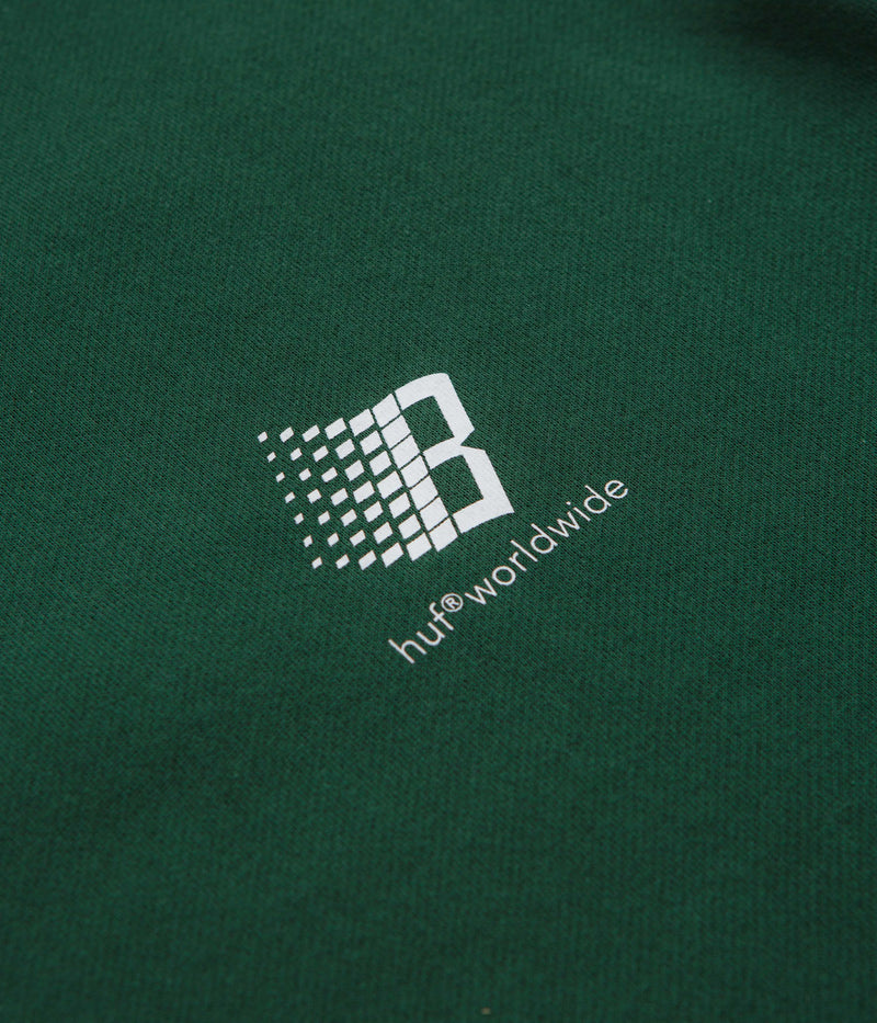 HUF x Bronze 56K Crewneck Sweatshirt in Forest Green