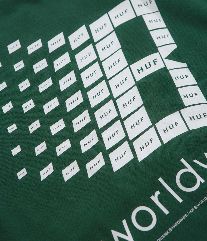 HUF x Bronze 56K Crewneck Sweatshirt in Forest Green