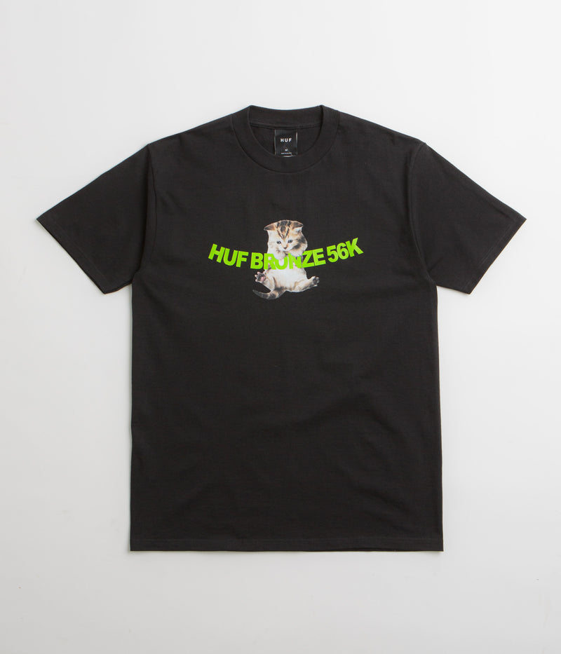 HUF x Bronze 56K Hang In There T-Shirt in Black