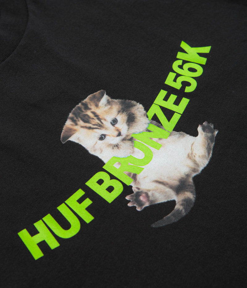 HUF x Bronze 56K Hang In There T-Shirt in Black