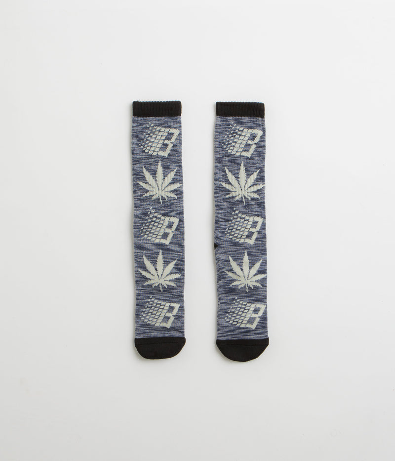 HUF x Bronze 56K Plantlife Marled Socks in Black