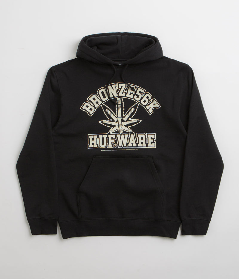 HUF x Bronze 56K Plantware Hoodie in Black