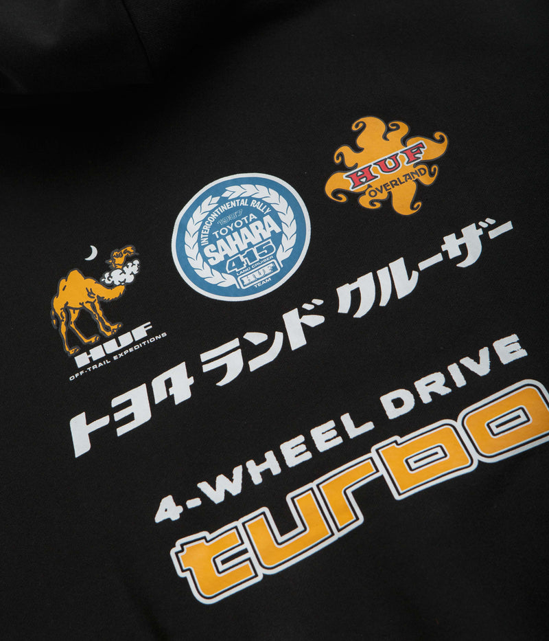 HUF x Toyota Sahara Rally Hoodie in Black