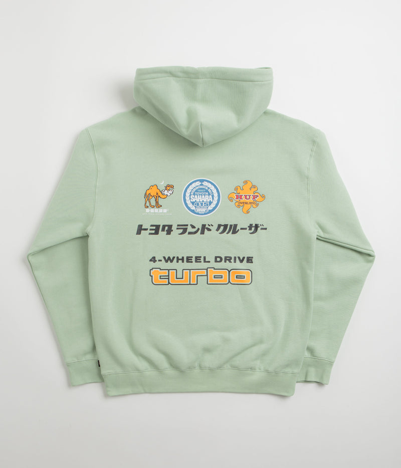 HUF x Toyota Sahara Rally Hoodie in Spring Green