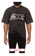Front View of the IceCream Fudge SS Knit Graphic T Shirt