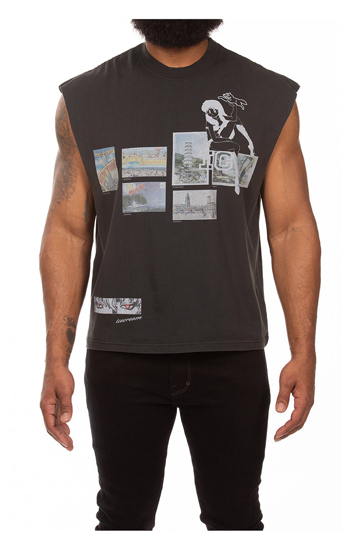 Front View of the IceCream gGelato Tank in Jet Set Black