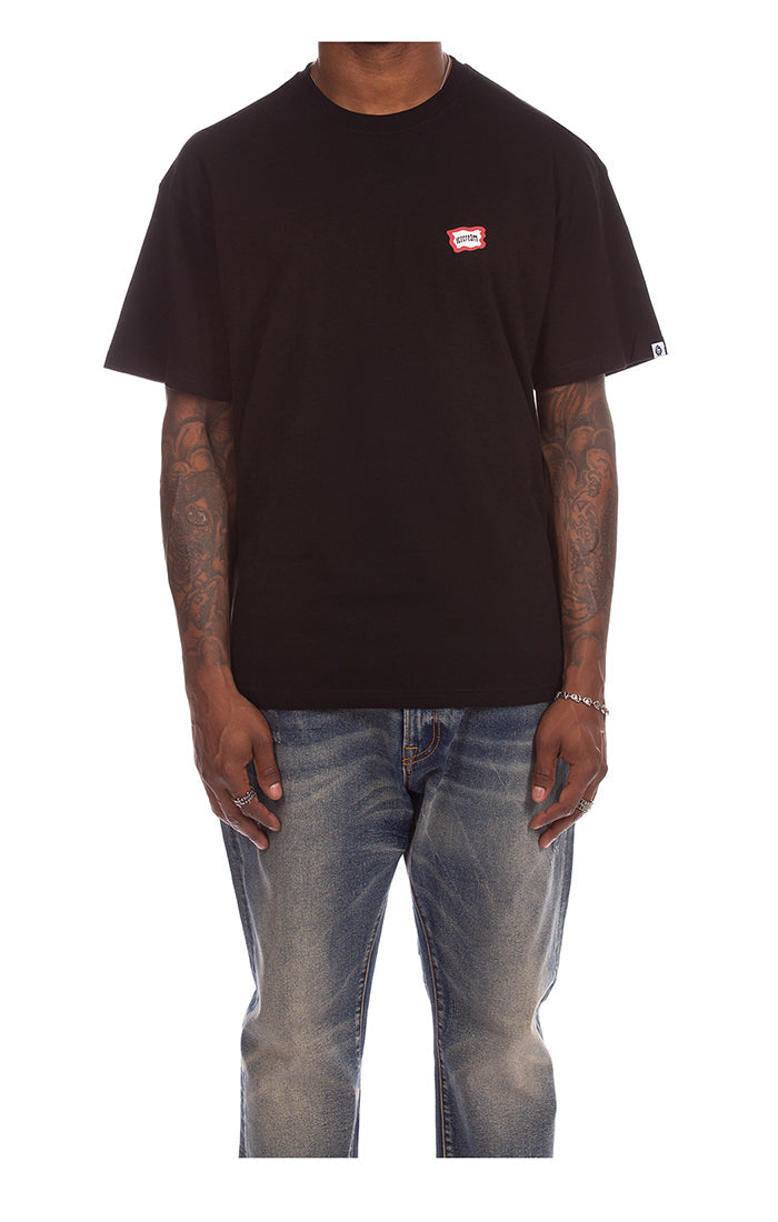 Front View of the IceCream Nyquil SS Tee in Black