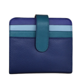 ili New York Bifold Credit Card Wallet - Denim Multi