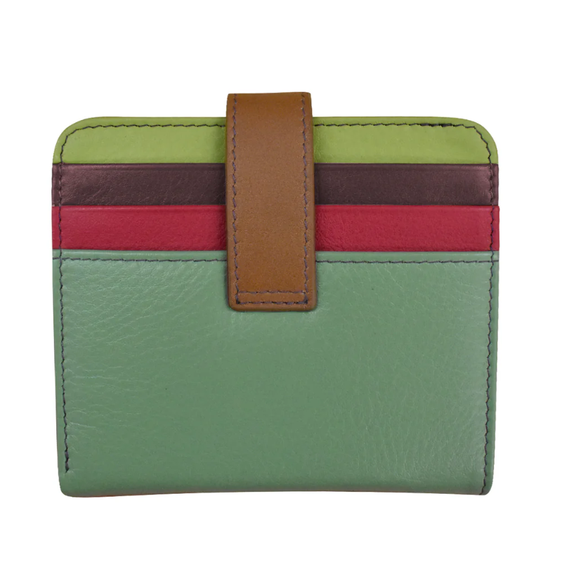ili New York Bifold Credit Card Wallet - Sage Multi